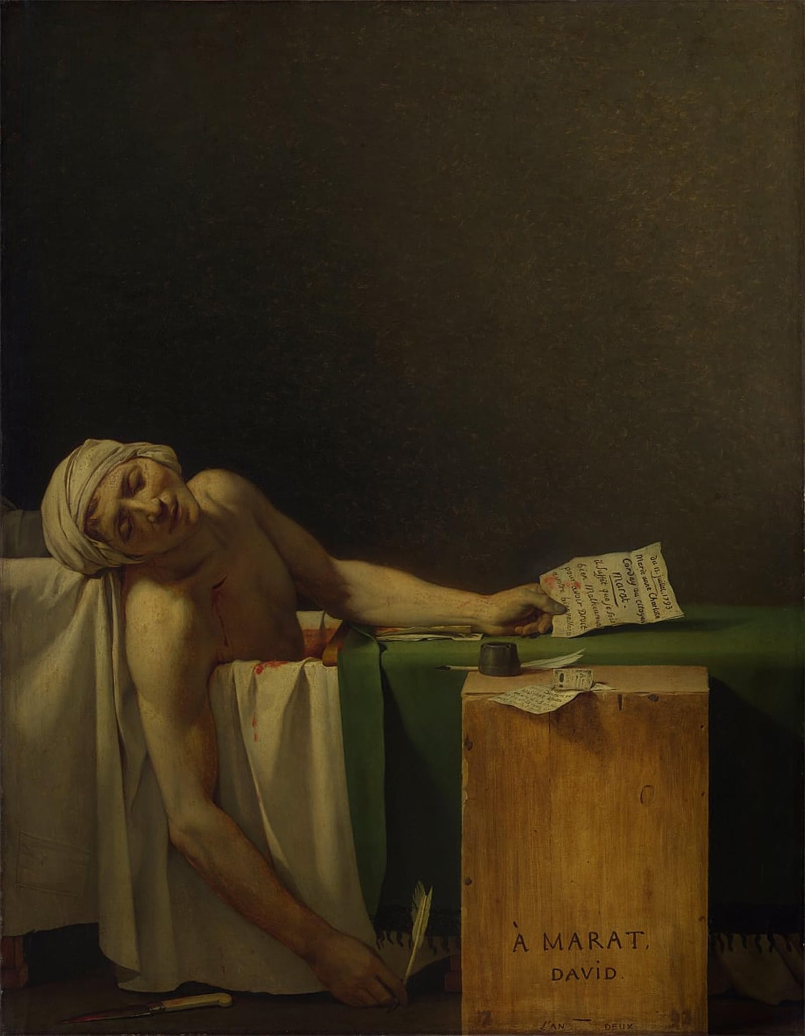 Póster Marat de Jacques Louis David arte de graffiti ZHAOSHAN para renovar paredes vacías 5