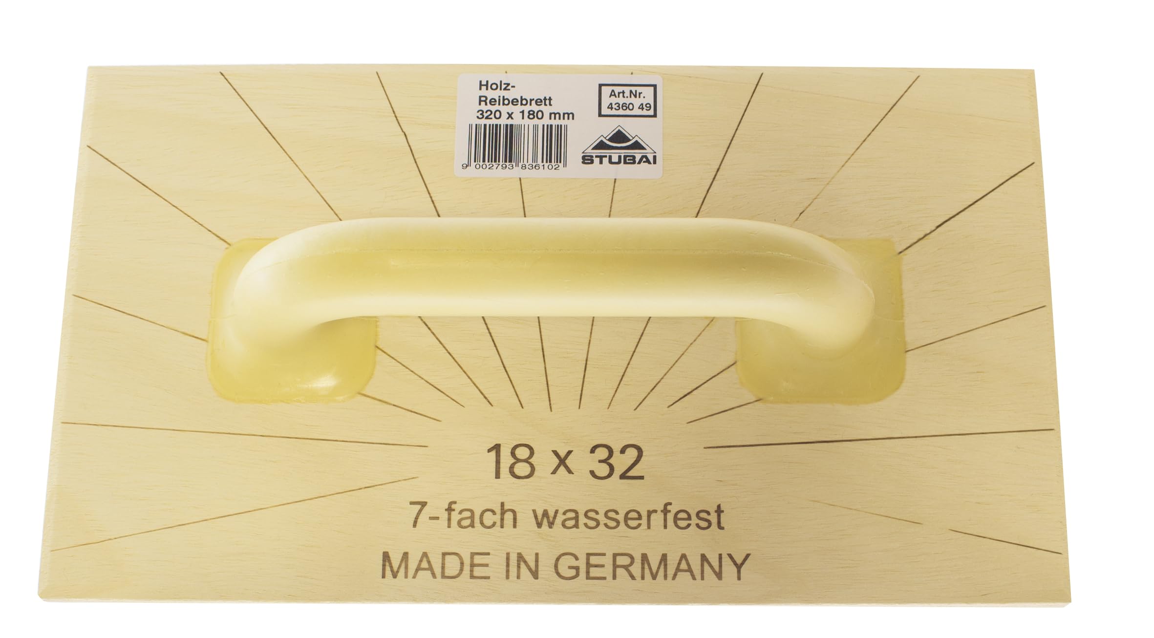 Stubai 9002793836102 Wooden Float Abachi - Brown (natural Wood).