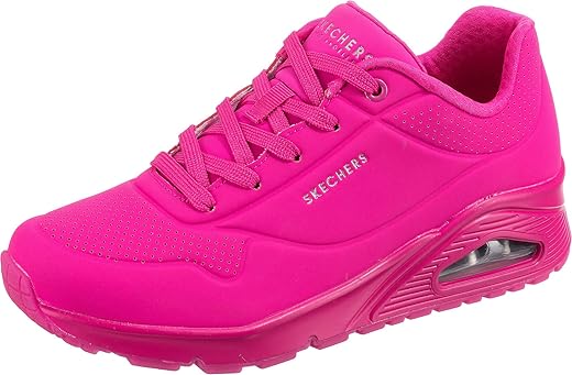 Skechers Women's Uno-Night Shades Sneaker Cooled Memory Foam, Skech-Air Midsole, Durabuck Upper