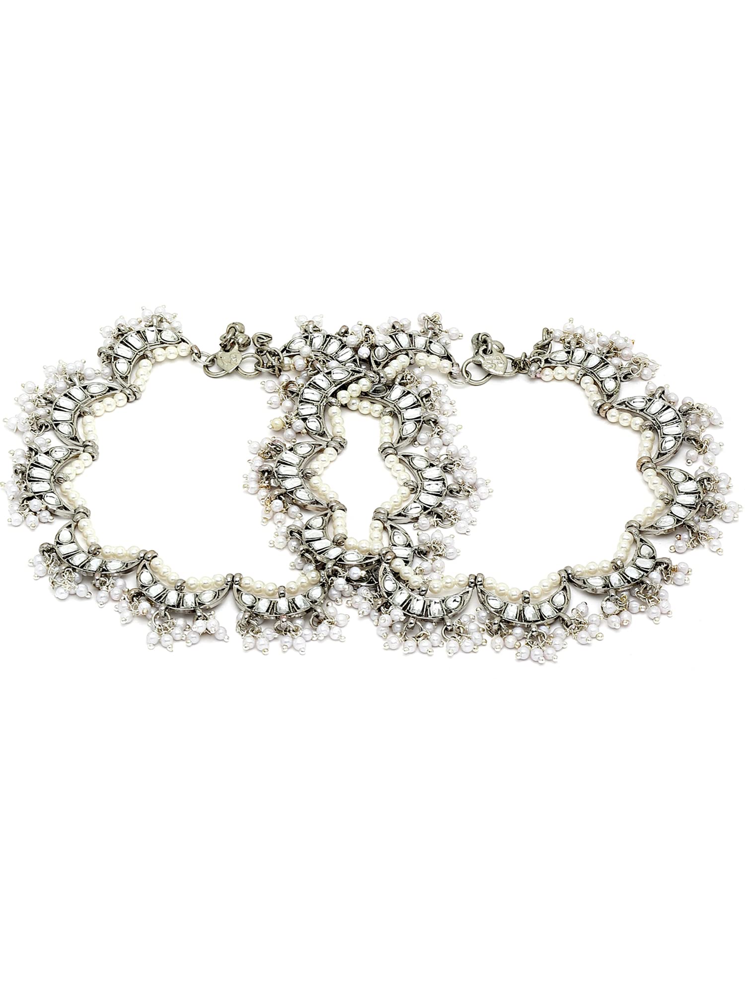 See full amazon price history chart for Karatcart Oxidised Silver Moon Shape Kundan Anklet for Women Karatcart Oxidised Silver Moon Shape Kundan Anklet for Women (B0B1MCMMWN) Amazon Price History, Amazon Price Tracker
