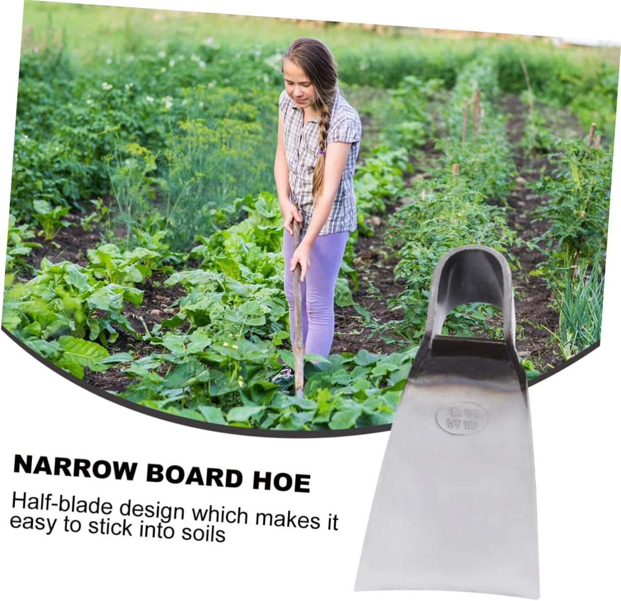 Replacement Hoe for Gardening Soil Loosening Tool for Weeding and Digging Small Wide Blade Design for Home and Farm Use