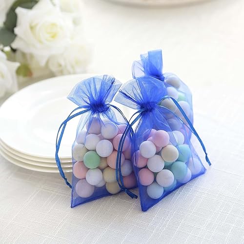 Miniatura 7 de Efavormart - 10 bolsas de regalo de organza real con cordón para regalos de boda, despedidas de soltera, bolsas de joyería, 4 x 6 pulgadas