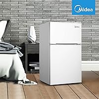 Vista 2 de Midea WHS-65LB1 Refrigerador y congelador compacto reversible de una puerta, Puerta doble