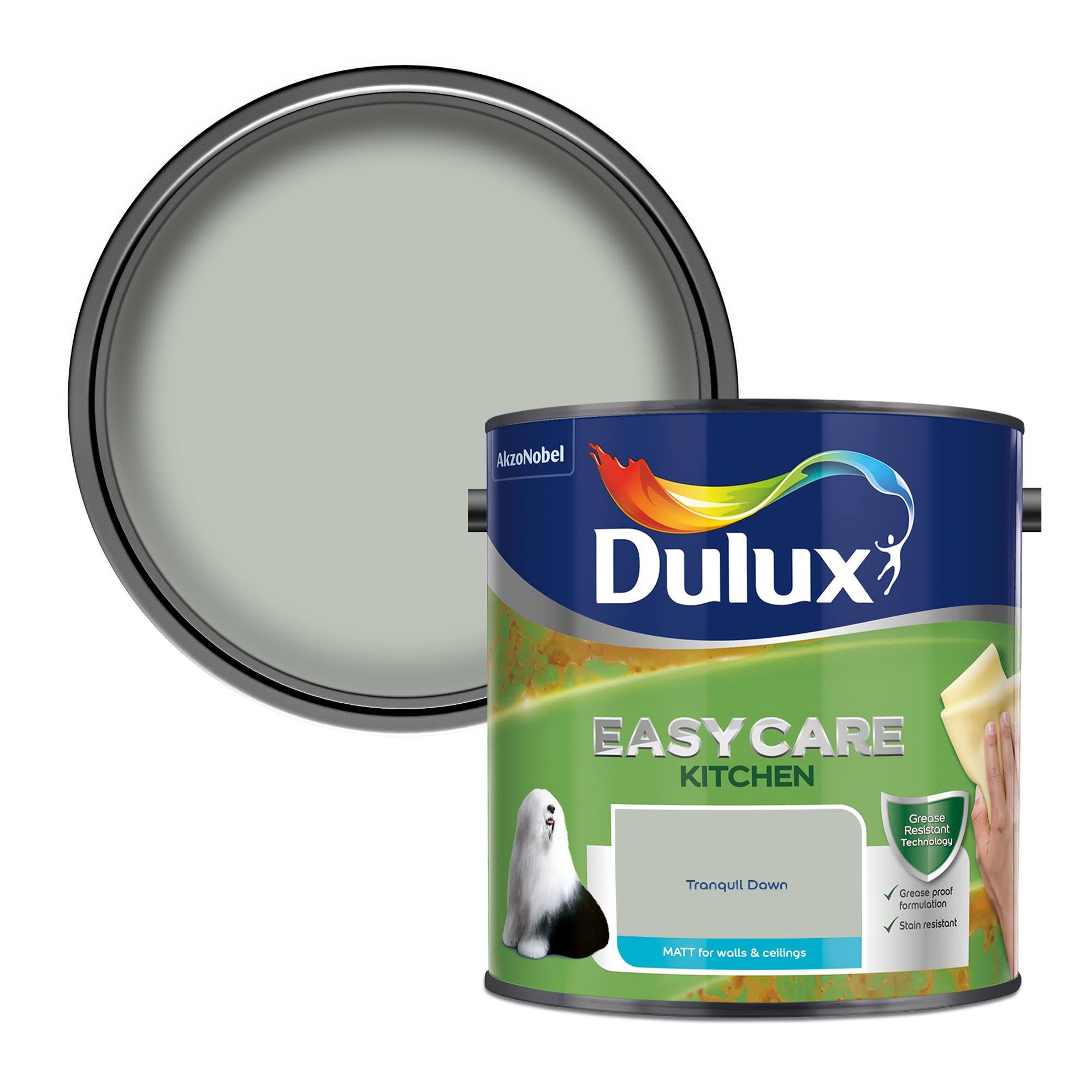 Dulux Tranquil Dawn Easycare Kitchen Matt Emulsion Paint - 2.5L