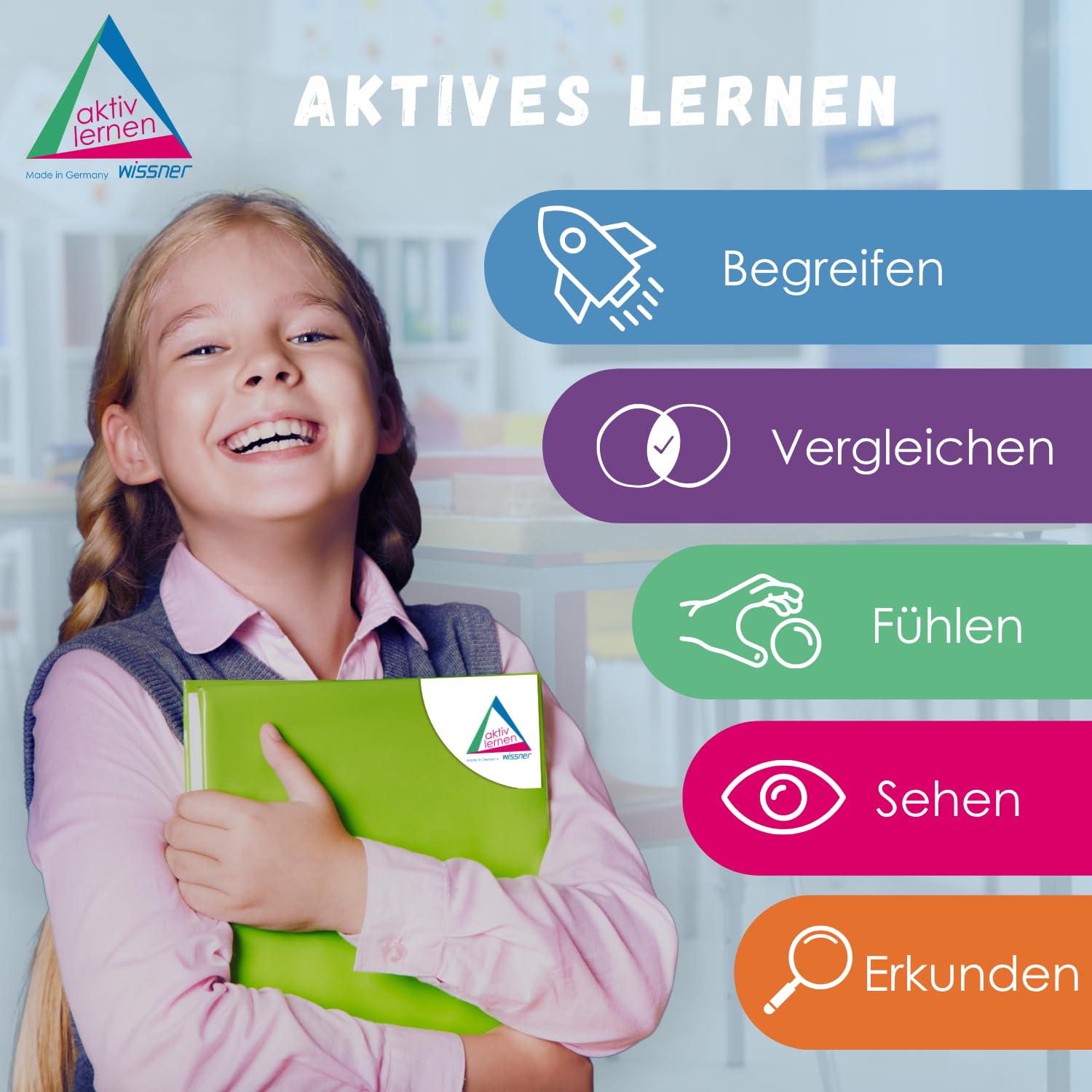 WISSNER® RE-Wood Dienes Grundsortiment (151 Teile) – Lernspielzeug