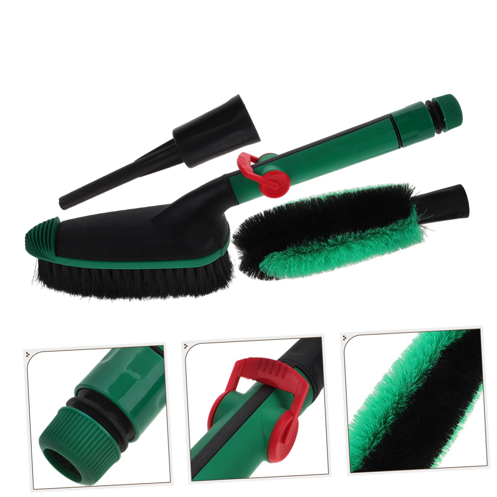 Completo Spazzola per Lavaggio Auto con Testa Scraper e Ergonomico Strumento Pulizia per Veicoli e Camion per Pulizia Rapida Ed