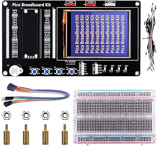 GeeekPi Raspberry Pi Pico/Pico W GPIO Extension Breadboard Kit,Raspberry Pi GPIO Expansion Board Breakout Module with 2.8" Touch Screen for Raspberry Pi Pico W