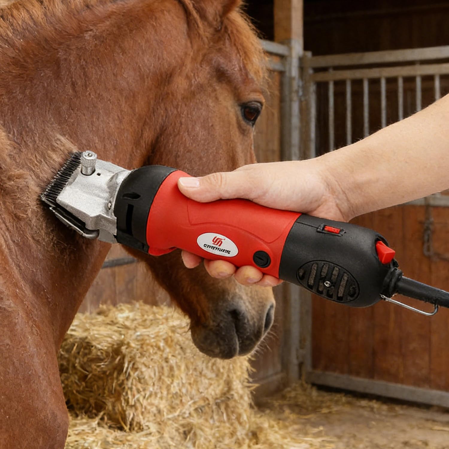 Cortapelos eléctricos para Caballos de 690 W, cortapelos para el Cuidado del Ganado con 6 ajustes de Velocidad para Animales de Granja, Caballos, Ganado Vacuno y Perros Grandes. 220V