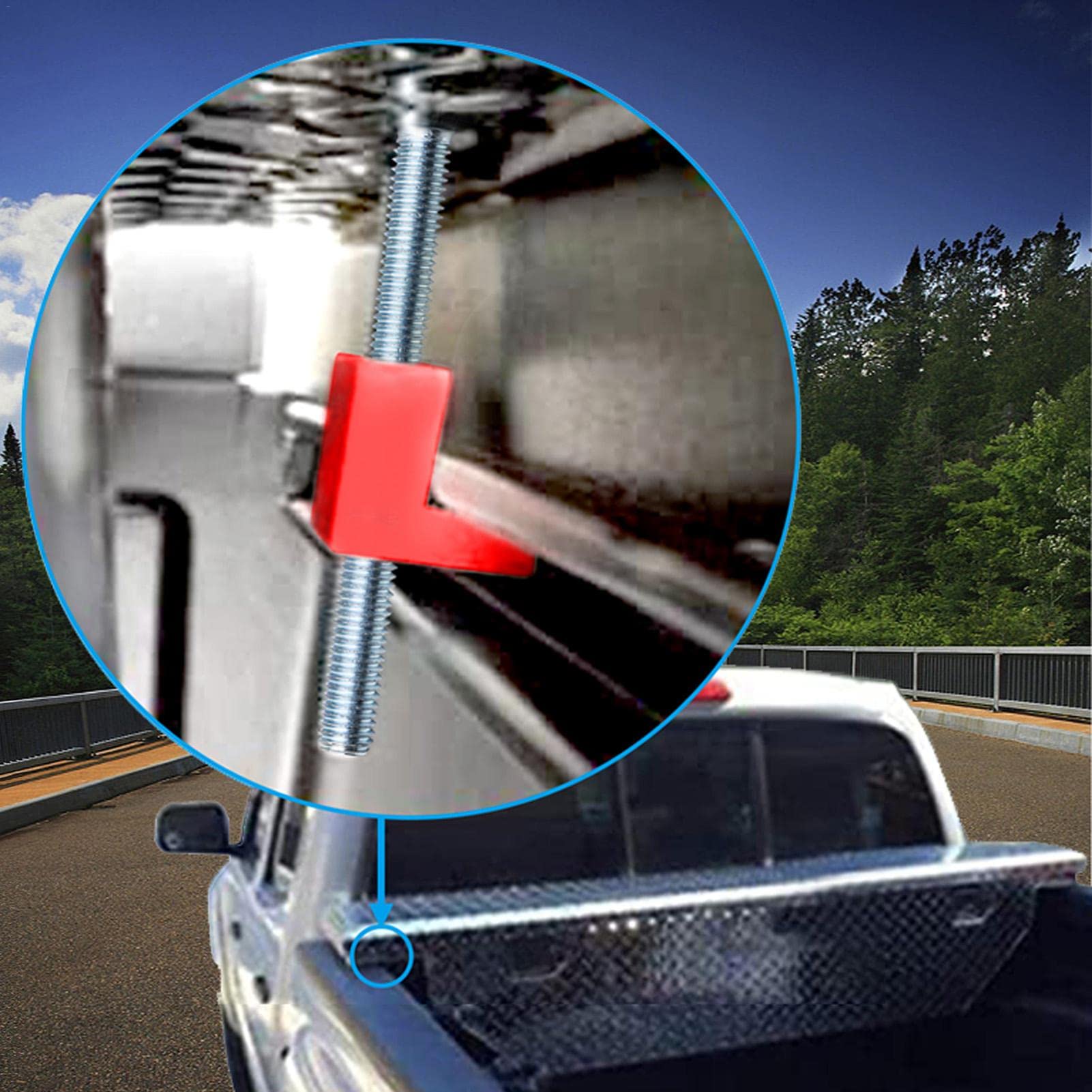 4 Stück Spanngurte Für LKW-Werkzeugkästen - Aluminium Mit J-Haken Für Sicheren Transport