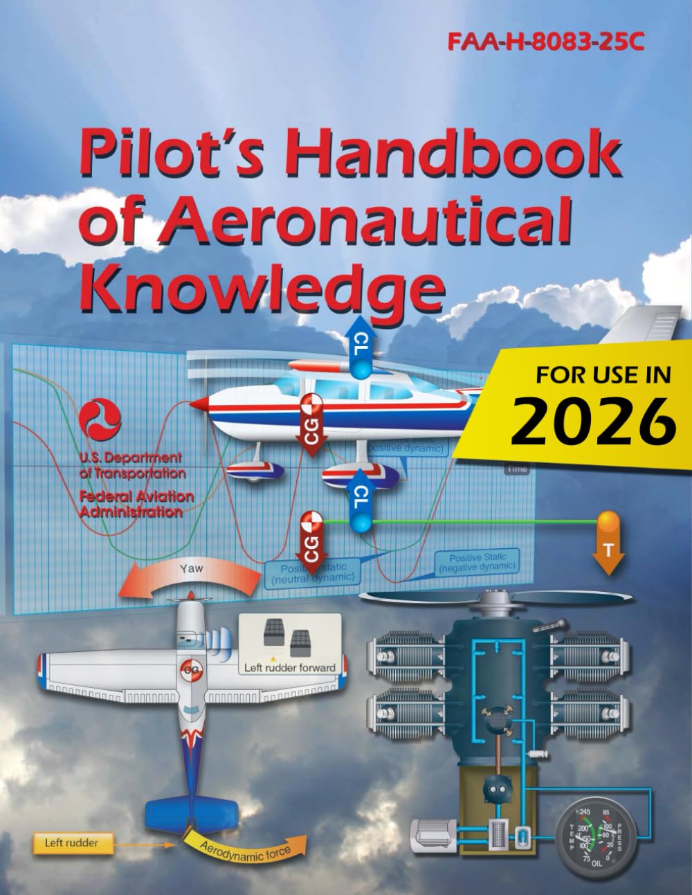 2023 Pilot’s Handbook of Aeronautical Knowledge FAA-H-8083-25C (Color Print)
