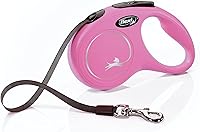 Vista 11 de FLEXI Correa retráctil clásica de cordón para perros extra pequeños de hasta 18 libras – 10 pies, rosa Correa para caminar de mascotas sin enredos