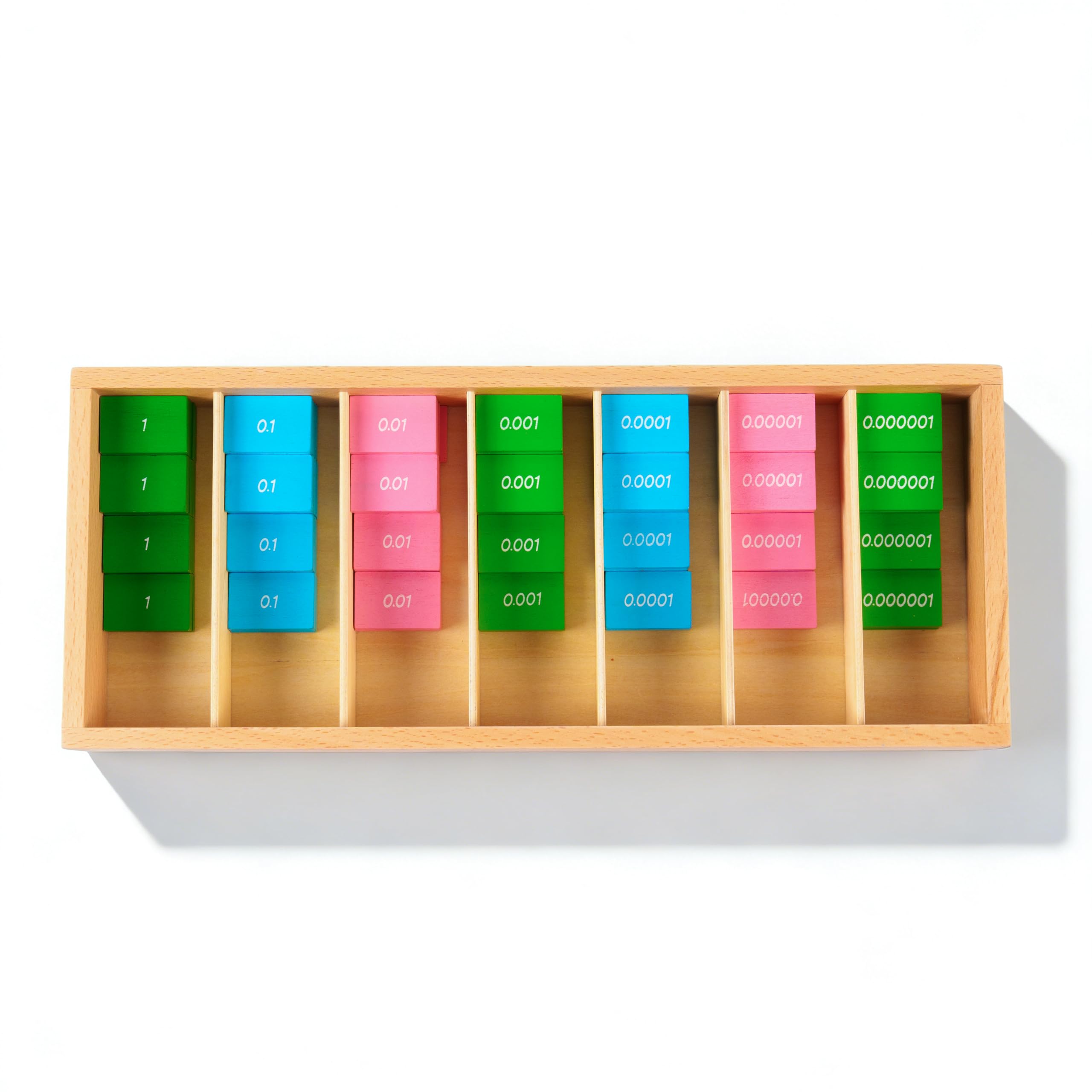 Montessori materiali matematici, giocattolo educativo in legno per numeri e calcolo, scuola materna e elementare, scuola domestica e aule a partire dai 3 anni (gioco decimale Montessori)