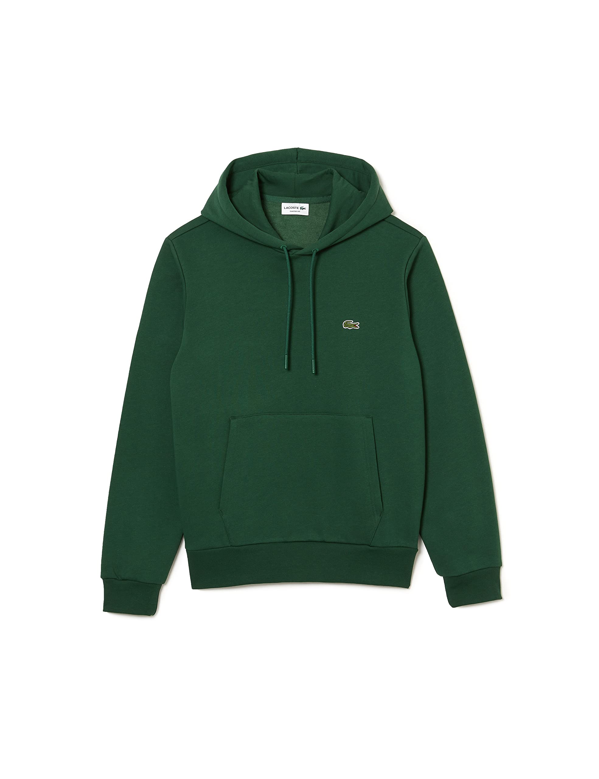 Lacoste Mens Basic Hoodie Green S30 L