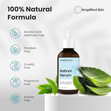 2.5% Retinol Serum for Face with Hyaluronic Acid High Strength Anti-Aging Serum for Fine Lines, Wrinkles & Acne Marks 2 Fl Oz