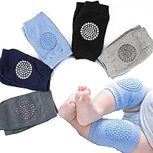 Baby Knee Pads & Elbow Pads for Crawling Toddlers – Anti-Slip Silicone Dots, Soft Breathable Leg Warmers, Infant Kneecap Protector & Safety Cushion for Babies up to 2 Years (2 Pairs, Multi-Color) (2)