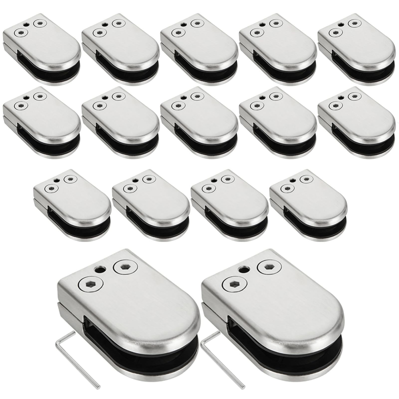Abrazaderas de vidrio de 6 mm a 8 mm para instalar barandillas modernas en terrazas
