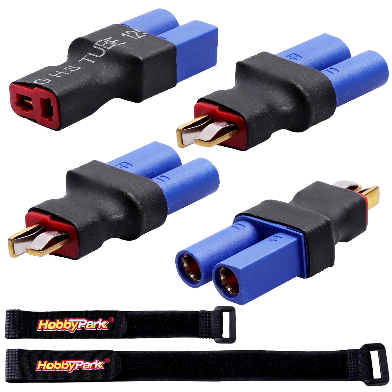 Adaptador Deans T a EC5 para Batería Lipo RC con Correas 6