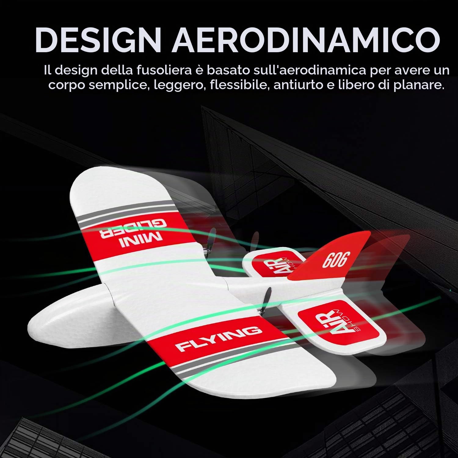 Goolsky KF606 Aereo RC, 2.4G Aereo Volante per Principianti RC Aliante in Schiuma Epp Ala Fissa Aereo in Schiuma Rtf Aereo Scorrevole Modello Giocattoli Regali per Bambini con 3 Batterie