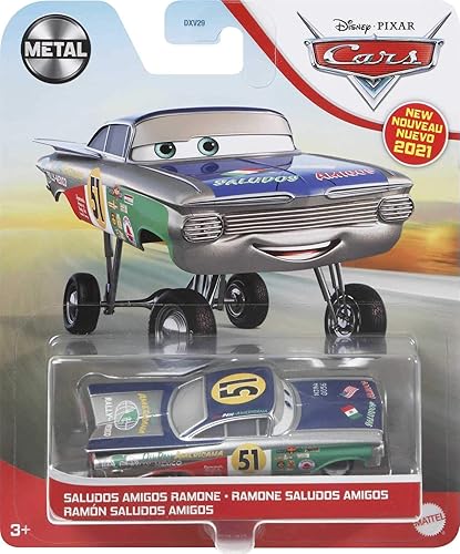 Miniatura 5 de Disney Cars Saludos Amigos Ramone, juguete coleccionable de automóvil basado en películas de coches, para niños de 3 años en adelante, multicolor
