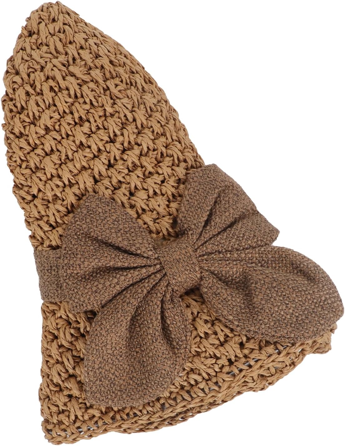 Women's Foldable Sun Straw Hat Summer Travel Beach Sun Hats Straw Bucket Hat Wide Brim UPF 50+Stylish Fishermans Cap - Image 8