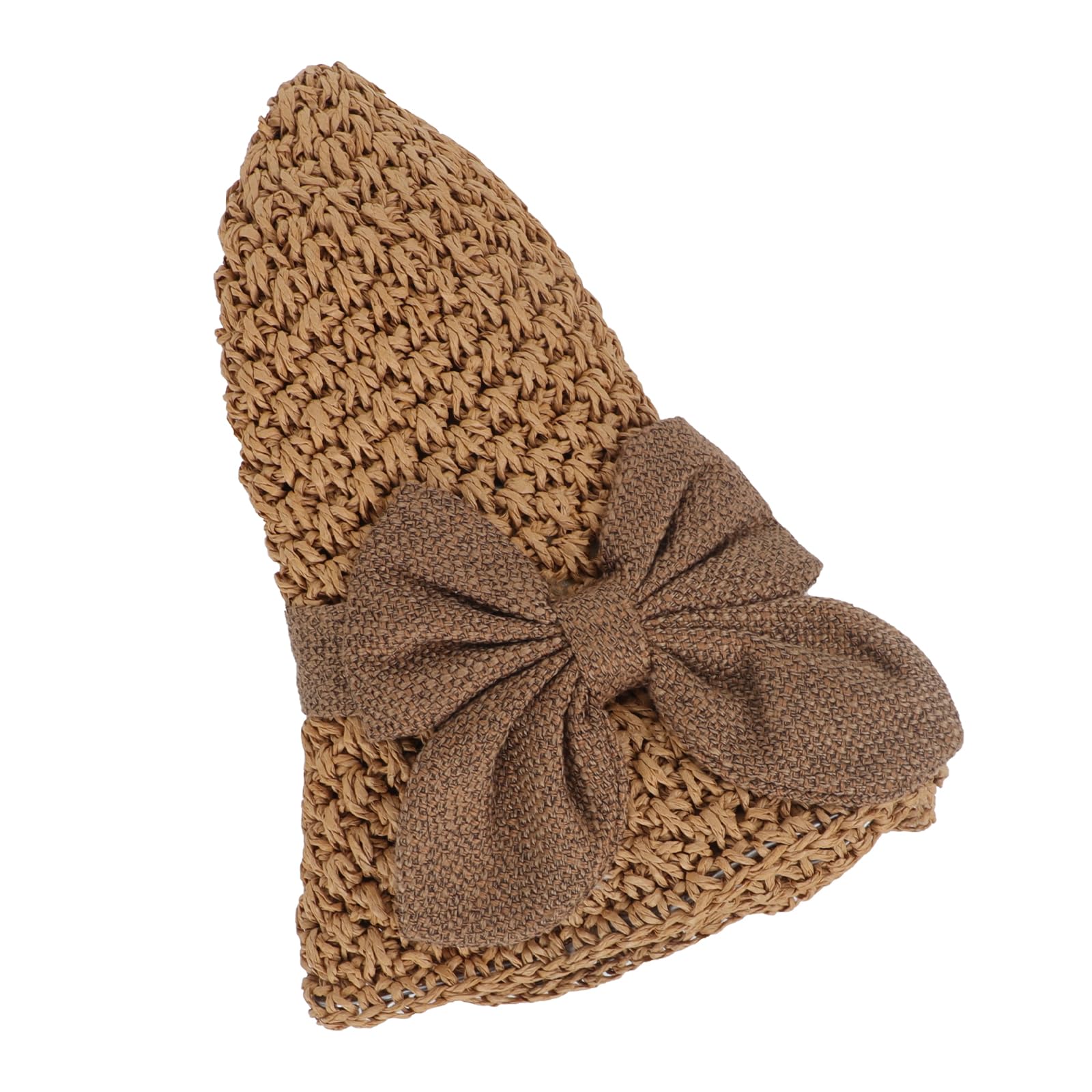 TINAYAUE Chapeau de Paille Pliable Femme, Anti-UV UPF Casquette de Soleil Respirante, Capeline Panama pour Plage, Voyage, Randonnée