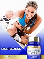 Vista 6 de Carlyle Benfotiamina 300mg 90 Cápsulas Vitamina B-1 soluble en grasa Sin OMG, sin gluten