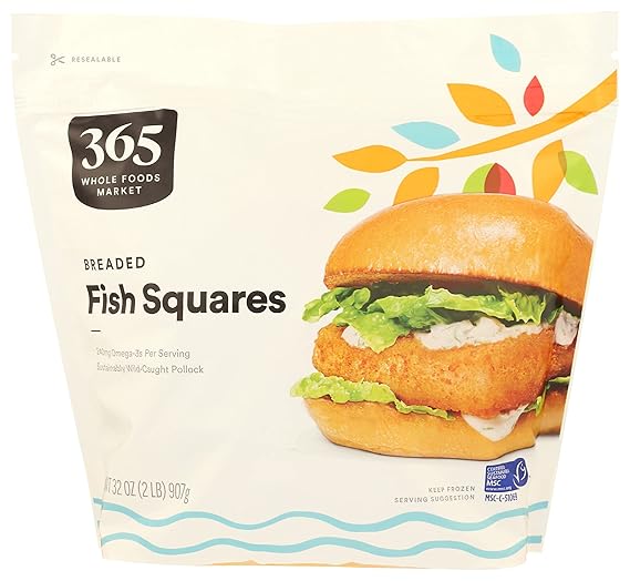 365 by Whole Foods Market, Fish Fillet Breaded Square Wild