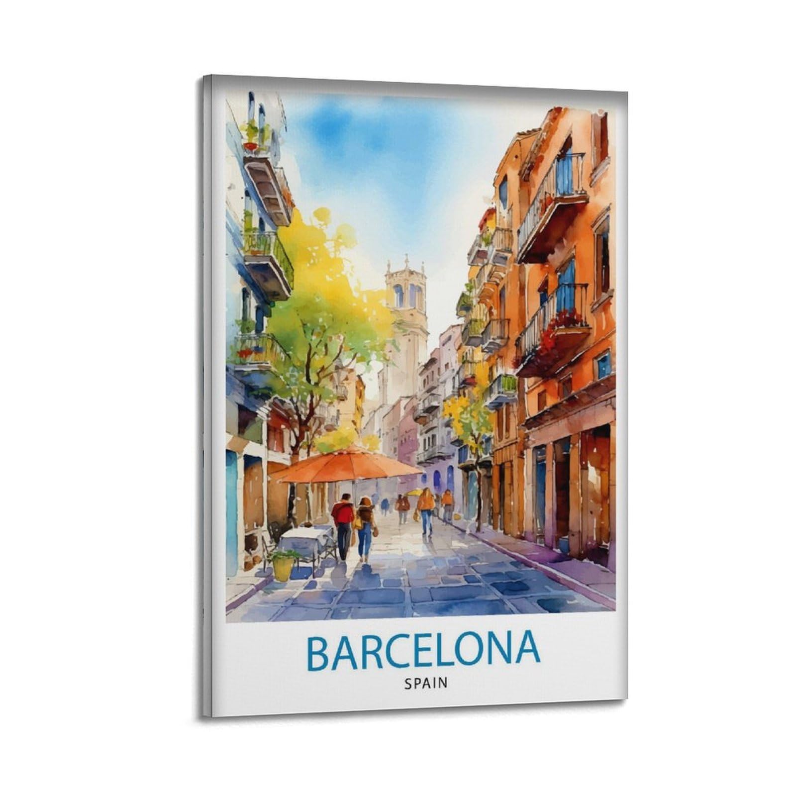 xiaoxiaoshen Barcelona Spain Travel_4 Canvas Poster Wall Art Prints Room Aesthetic Murals Bedroom And Living Decorations 16x24inch(40x60cm)