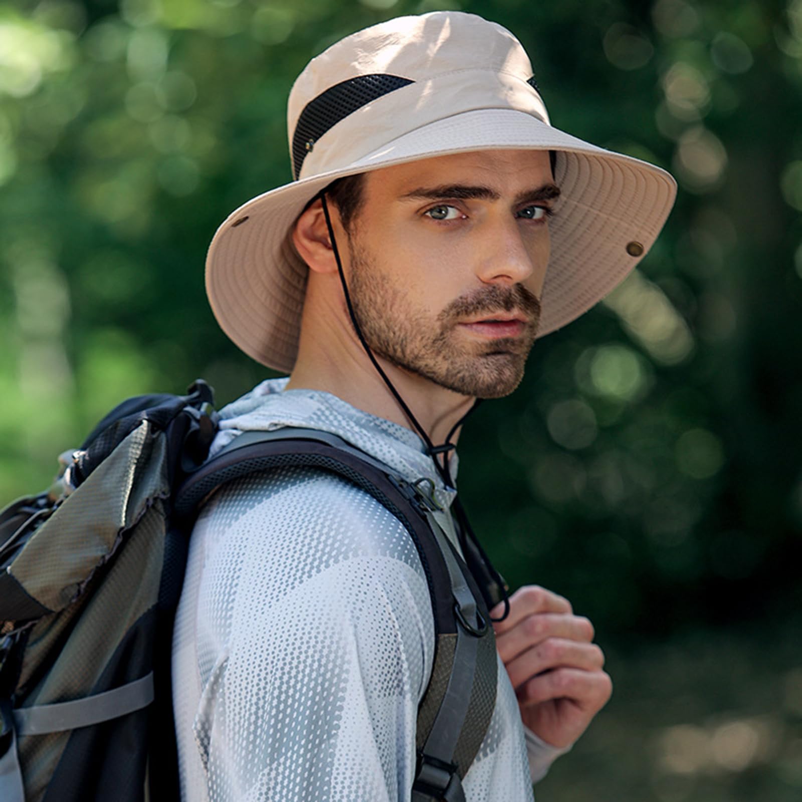 Kapelusz PrzeciwsłOneczny Dla MężCzyzn Outdoor Uv Protection Lekki Kapelusz Typu Bucket Hat WęDkarstwo Piesze Wycieczki Letnie PodróżE Kapelusz Rybaka