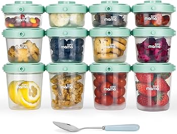 BABY SUPERSAL 3, 4, 5, 6, V2枚の計 6枚セット Amazon.com : SUPERMAMA Plastic Baby Food Containers 12 Set(2/4/7oz