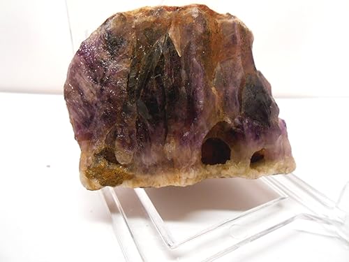 Miniatura 4 de Rock Tumbler - Kit de recambio de gemas auténticas de cristal de amatista brasileña, morados ásperos, 8 onzas