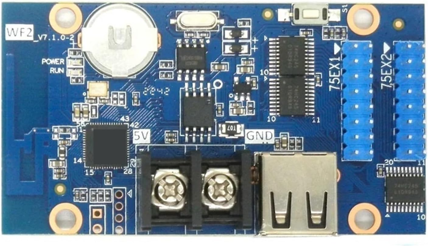 HD-WF1 HD-WF2 HD-WF4 Asynchronous USB Full Color Led Control Card with hub75 Port for P3 P4 P5 P10 RGB Lintel Display(HD-WF1)