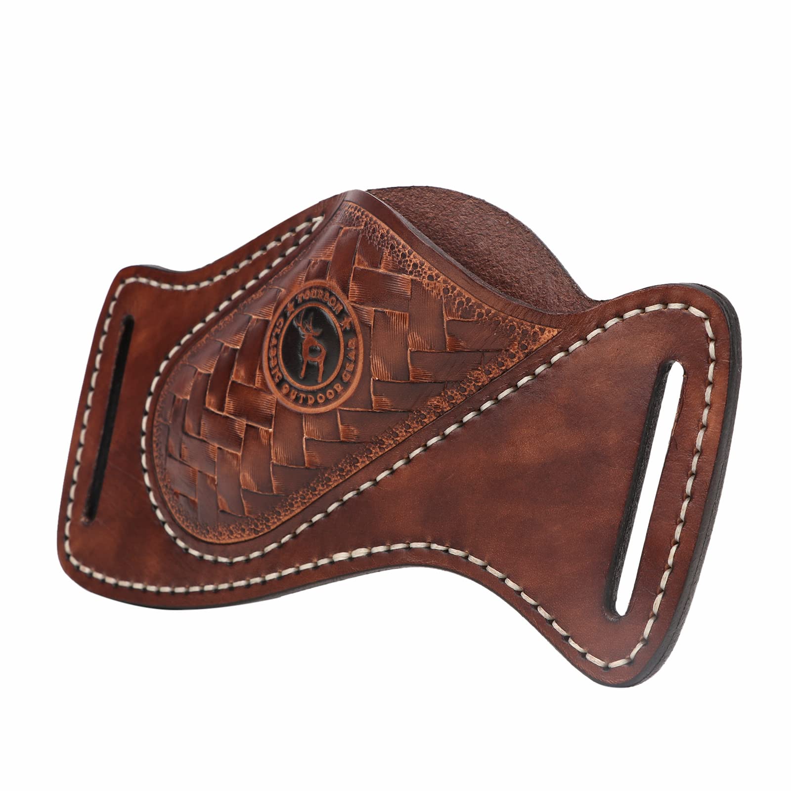 Tourbon Porte-outils multifonction en cuir fait à la main pour ranger les couteaux de poche et la ceinture