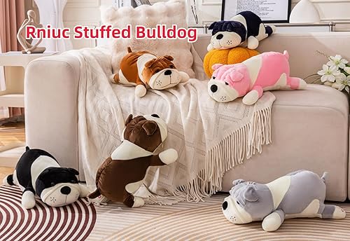 Miniatura 4 de Rniuc Peluche de perro grande de dibujos animados suave almohada grande de tiro largo almohada de juguete de peluche cachorro amarillo 23.6