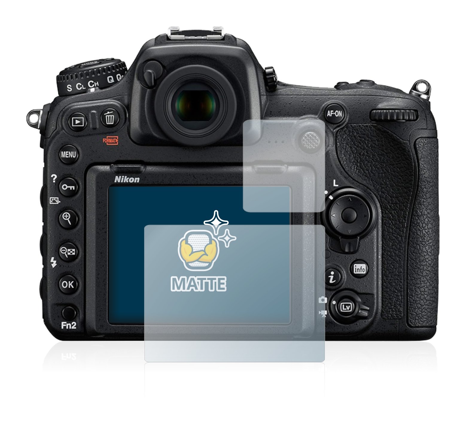BROTECT (2 Stuks) Antireflecterende Beschermfolie voor Nikon D500 Anti-Glare Screen Protector, Mat, Ontspiegelend BROTECT (2 Stuks) Antireflecterende Beschermfolie voor Nikon D500 Anti-Glare Screen Protector, Mat, Ontspiegelend
