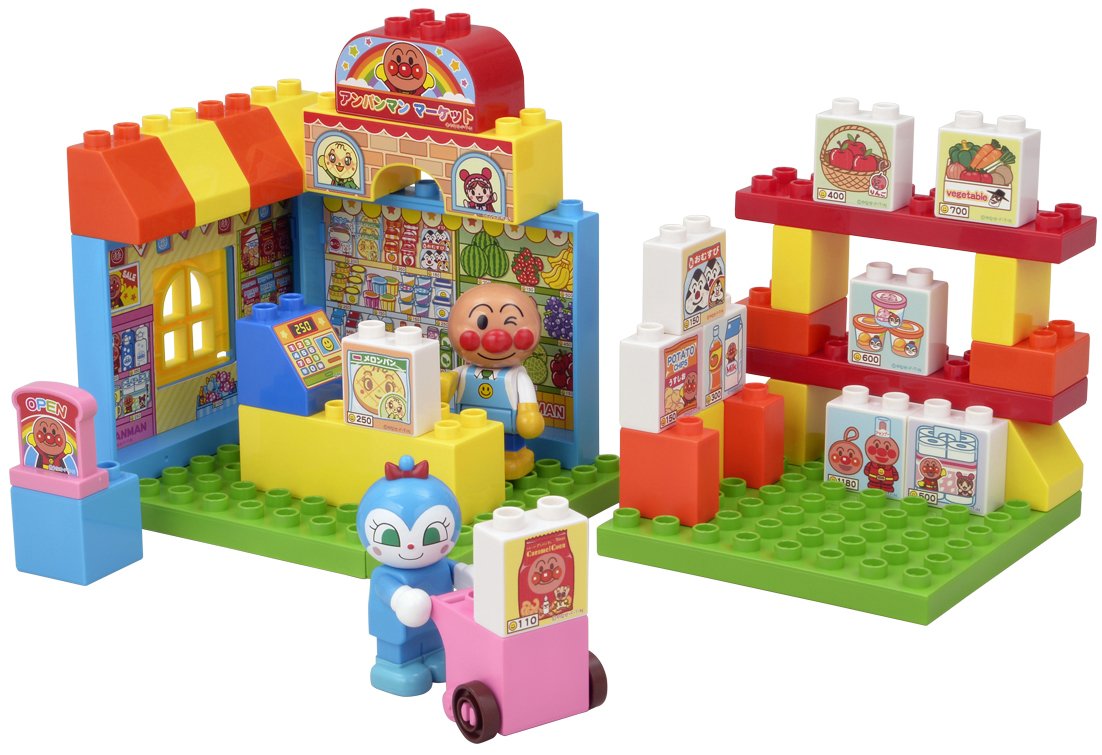 Amazon.co.jp: BlockLabo ブロックラボ アンパンマン にこにこおかい