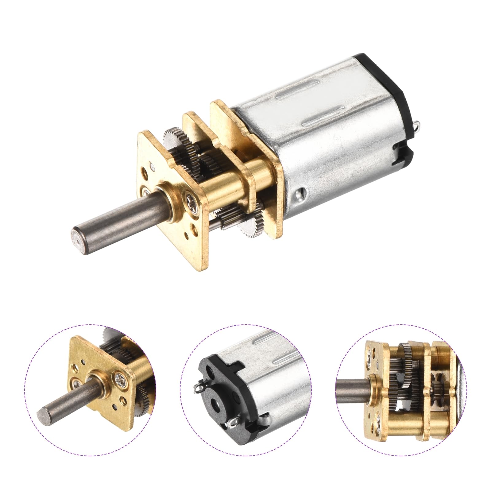 DMiotech 3V 15RPM Rated Torque 4 Output Shaft Length 10mm Micro DC Speed Reduction Motor Mini Metal Gearbox Motor for RC Car Robot Model DIY RC Toys Engine - Image 4