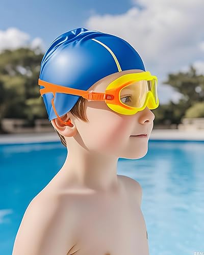 Miniatura 8 de seasprint Swim Goggles for Kids 6-12, Wide View Anti-Fog UV Protection No Leaking,Boys Girls Youth Swimming Goggles