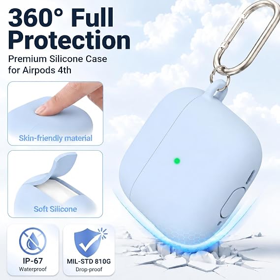 Compatible with AirPods 4 Case,Apple Airpods 4 Case,Airpod 4 Case