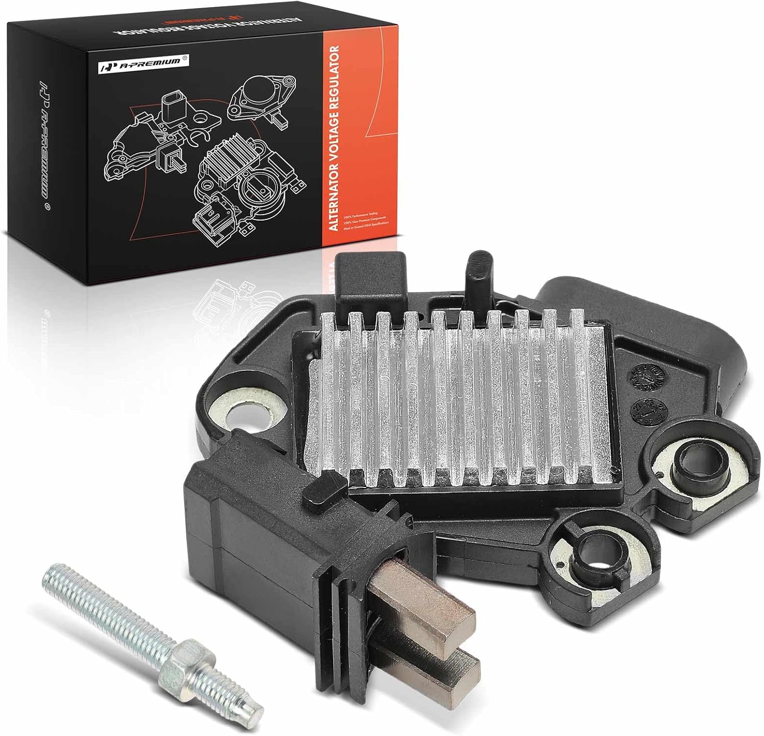 A-Premium Alternator Voltage Regulator Compatible with Chevrolet Corvette 2002-2004 5.7L & Oldsmobile Silhouette 2002-2004 3.4L & Pontiac Montana 2002-2005 3.4L, 14V B-Circuit 14.45 Vset