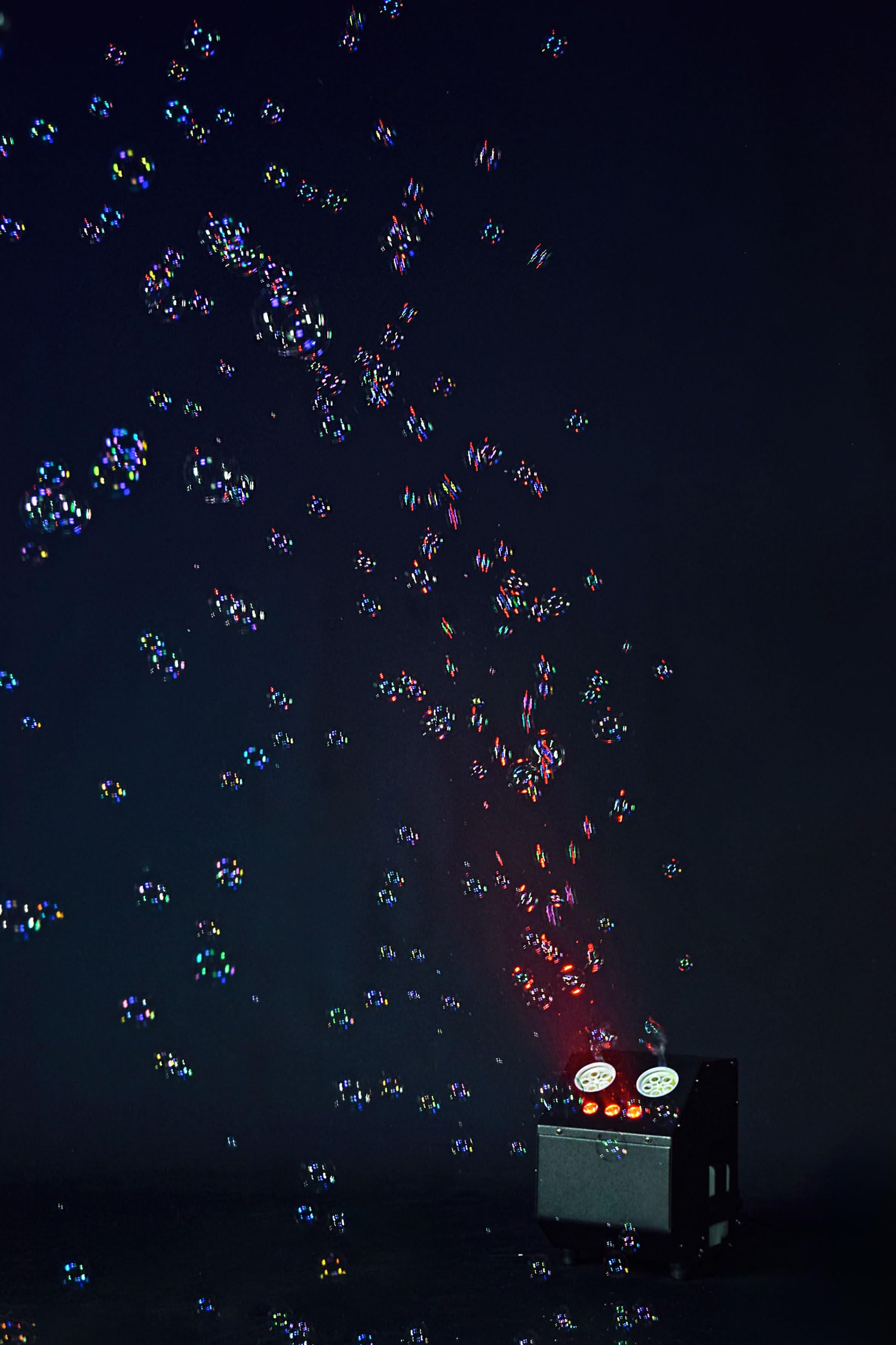 LED Double Bubble Machine