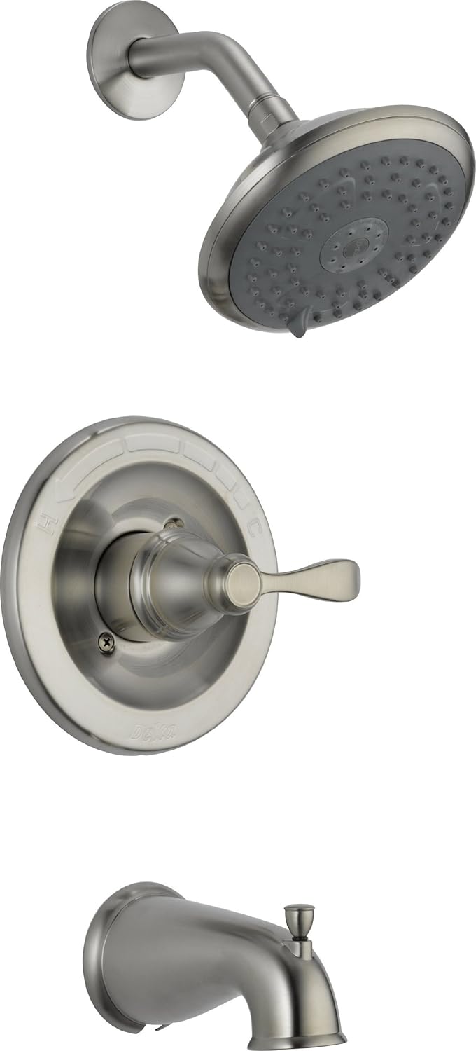 Free Shipping Offer Delta 144984-BN Porter Monitor 14 Series Tub and Shower Trim, Brushed Nickel