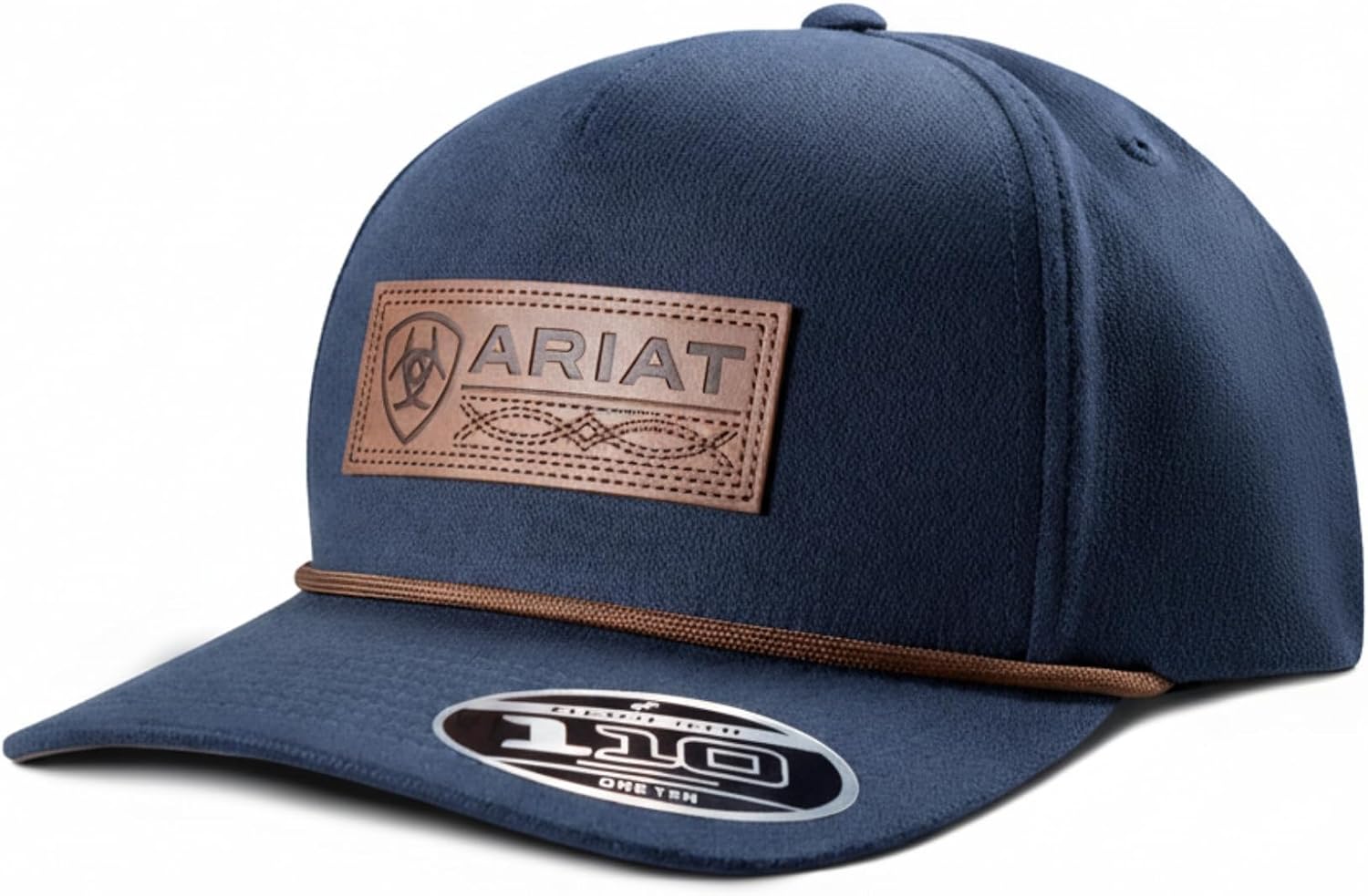 ARIAT Men's Embossed Boot Stitch Patch Flexfit 110 Snapback Cap