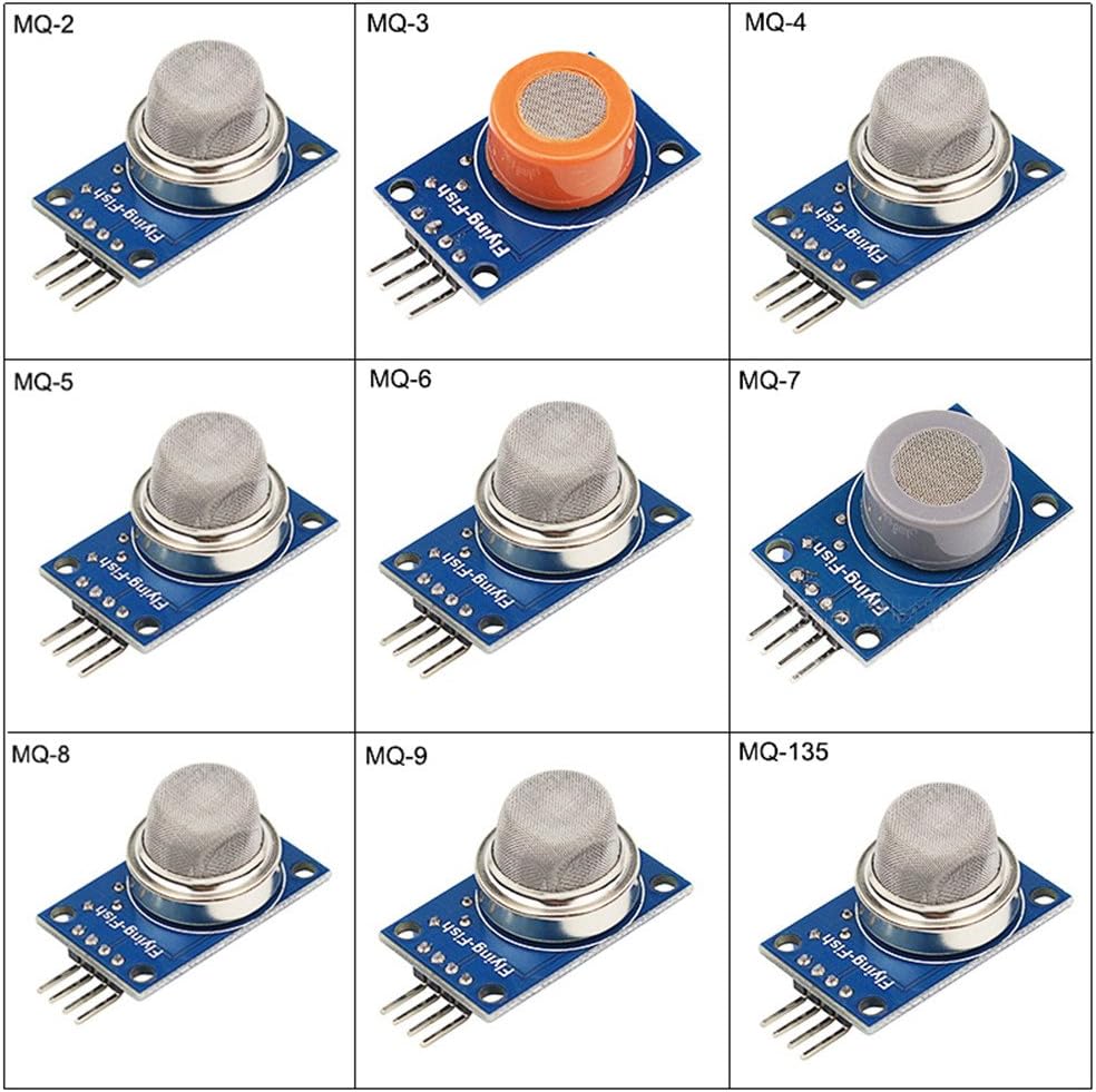 9 in 1 MQ Sensor Modules Kit Project Super Starter Kits for Gas Detection