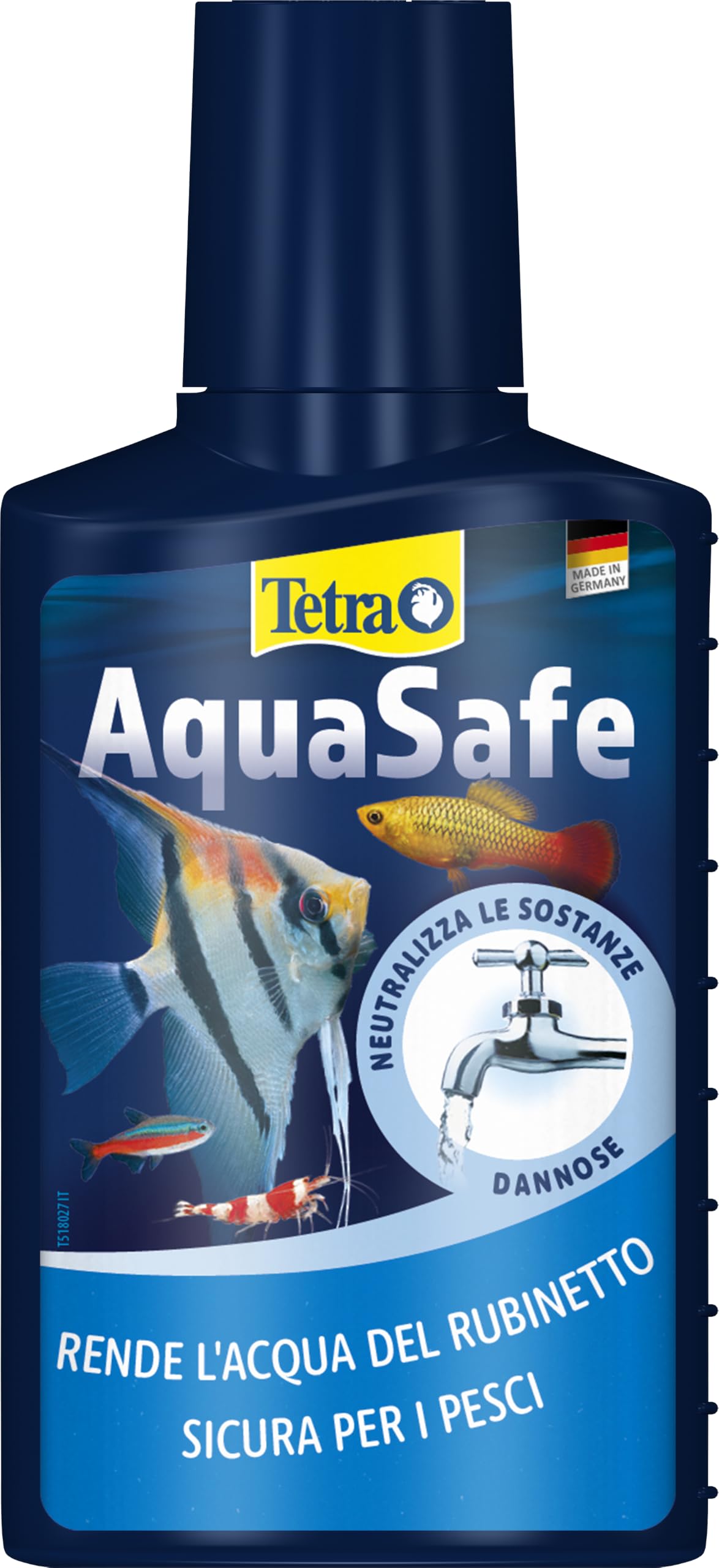 Tetra AquaSafe 500ml Condizionatore d'acqua | Per un'acqua dell'acquario naturale e sicura per i pesci | Neutralizza le sostanze nocive nell'acqua del rubinetto