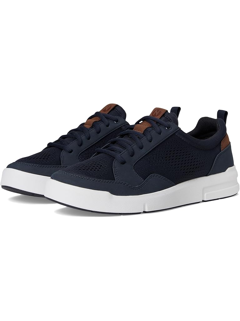 Navy Nunn Bush KORE City Rally Oxford Mesh Athletic Style Moccasin Toe U-Bal Lightweight Lace-Up