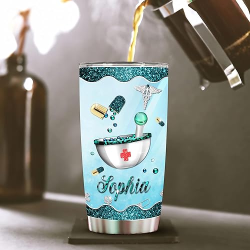 Vista 62 de WAZONE Vaso personalizado de acero inoxidable para oficial de policía, 20 onzas, 30 onzas, taza con aislamiento con nombre personalizado, taza