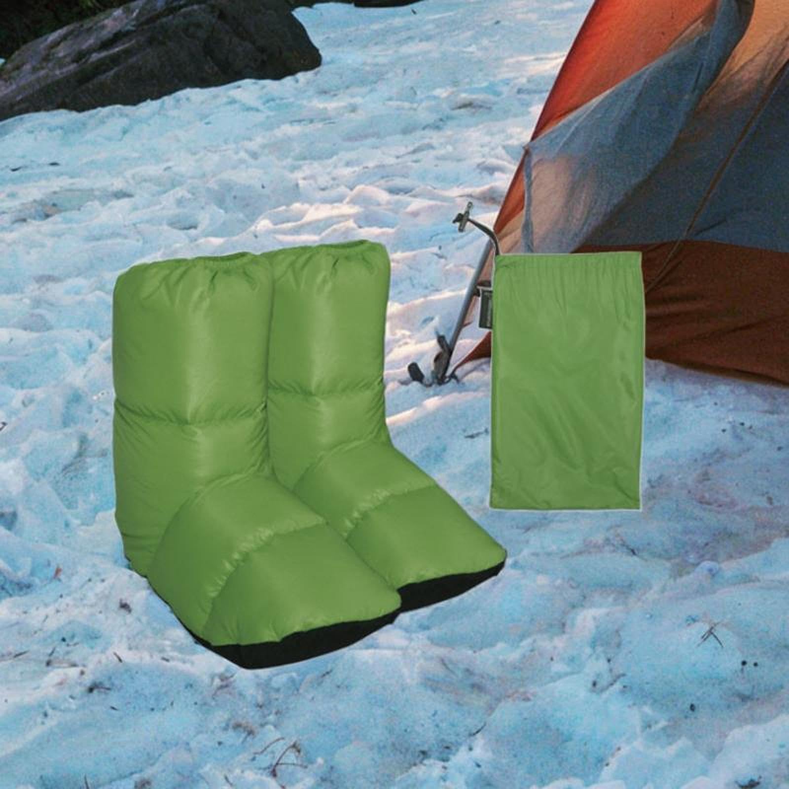 kowaku Botas de Plumas Ultraligeras Calzado Cálido de Plumón para Hombre Mujer Niños Zapatos Portátiles Antideslizantes para Casa para Dormitorio Picni