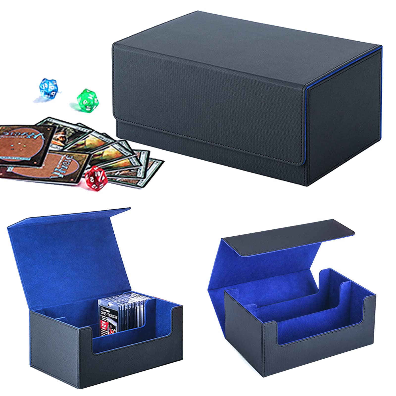 kyaoayo Deck Boxes Collecting, Very Large Trading Card Box for 600+ Cards