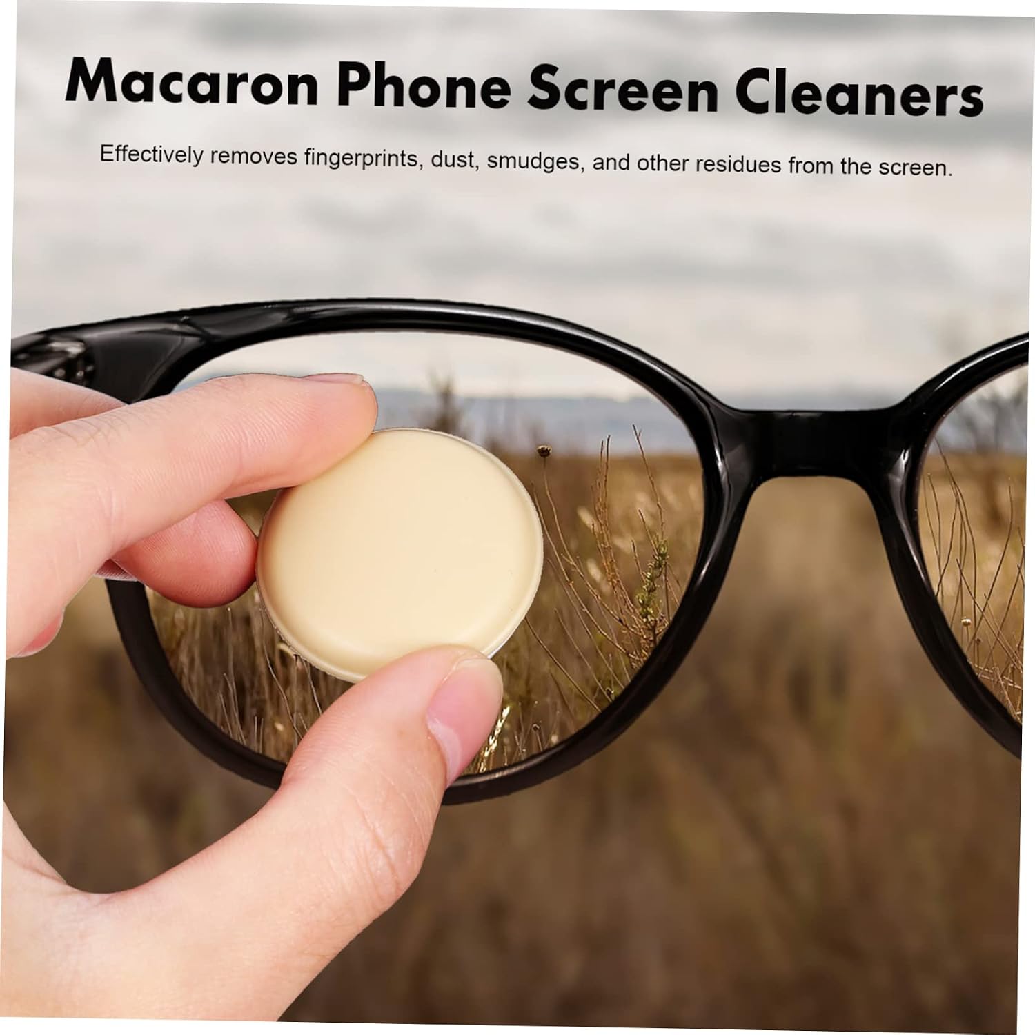 GALPADA 4Pcs Macaron Screen Cleaners Cute Mobile Phone Cleaning Brushes for Stains Dust Fingerprints Decorative Pendants for Phones Bags Versatile Use for All Screens